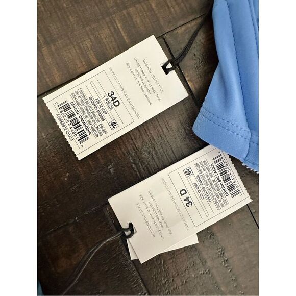 Shade & Shore Size 34D Bikini Top Bundle Teal and Blue New - Picture 3 of 10